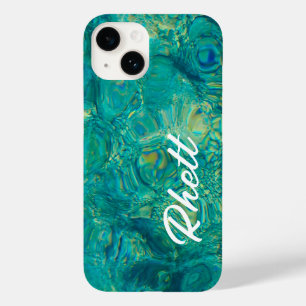 Funda Para iPhone 14 De Case-Mate Resumen de agua azul turquesa verde del océano
