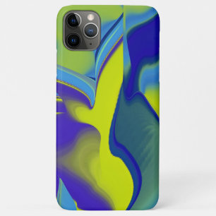 Funda Para iPhone 11 Pro Max Resumen de arte 3D en verde púrpura amarillo