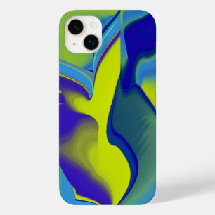 Funda Para iPhone 14 Plus De Case-Mate Resumen de arte 3D en verde púrpura amarillo