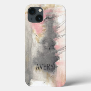 Funda Para iPhone 13 Resumen de arte de oro rosado