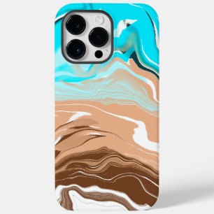 Funda Para iPhone 14 Pro Max De Case-Mate Resumen de arte fluido en la playa