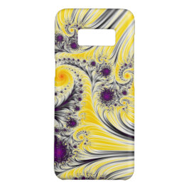 Funda Para iPhone 15 Resumen de arte fractal amarillo