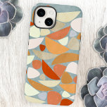 Funda Para iPhone 14 De Case-Mate Resumen de arte geométrico moderno<br><div class="desc">Resumen arte geométrico moderno en azul rosa,  naranja y huevo de pato. Las formas orgánicas se dispersan por la superficie de esta pintura texturada.</div>