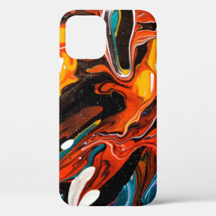 Funda Para iPhone 12 Resumen de arte liud de lujo Grupo de fondo de col