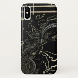 Funda Para iPhone X Resumen de arte negro