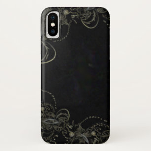 Funda Para iPhone X Resumen de arte negro