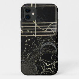Funda Para iPhone 11 Resumen de arte negro