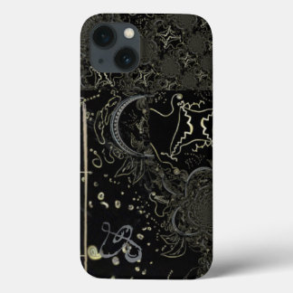 Funda Para iPhone 13 Resumen de arte negro