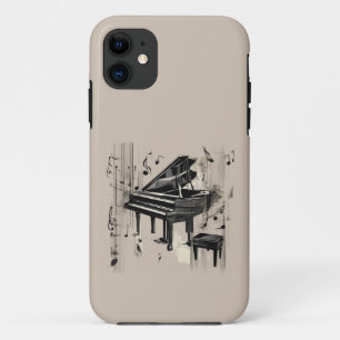 Funda Para iPhone 11 Resumen de arte piano