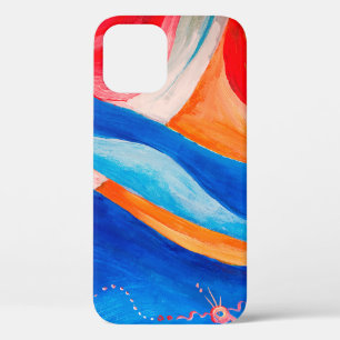 Funda Para iPhone 12 Resumen de arte textura fondo, fragmento de cierre