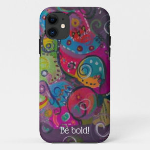 Funda Para iPhone 11 Resumen de berenjenas y pintura de giro de color s