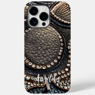 Funda Para iPhone 14 Pro Max De Case-Mate Resumen de cuero falso de personalizable Minimalis