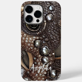 Funda Para iPhone 14 Pro Max De Case-Mate Resumen de cuero falso personalizado Minimalista