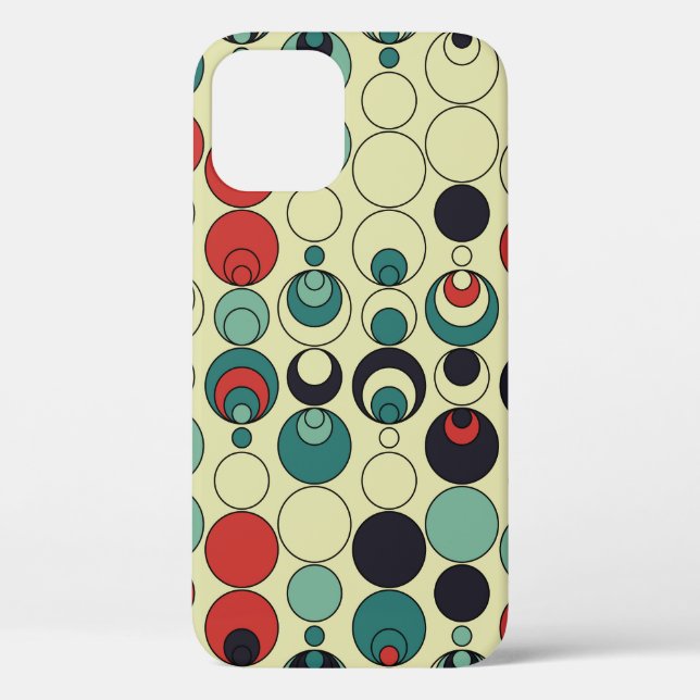 Funda De Case-Mate Para iPhone Resumen de diseño de patrones geométricos sin cost (Reverso )