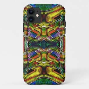 Funda Para iPhone 11 Resumen de diseños de estilo tribal, tallados