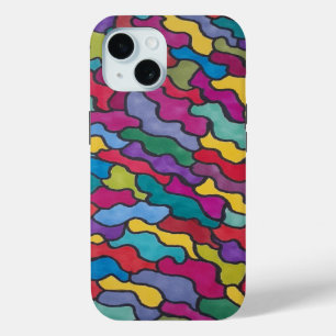 Funda Para iPhone 15 Resumen de escalas de arco iris