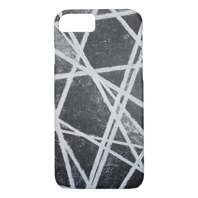 Funda De Case-Mate Para iPhone Resumen de espacios negros de White Lines (Reverso)