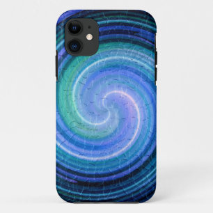 Funda Para iPhone 11 Resumen de espiral azul Art. 2