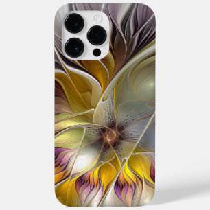 Funda Para iPhone 14 Pro Max De Case-Mate Resumen de fantasía colorida Flor Fractal Moderno