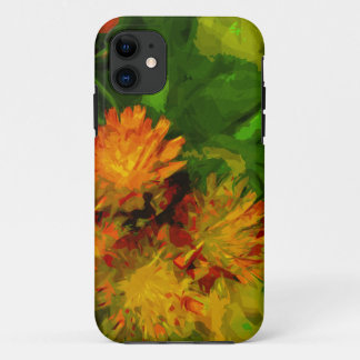 Funda Para iPhone 11 Resumen de flor silvestre naranja Hawkweed Impresi