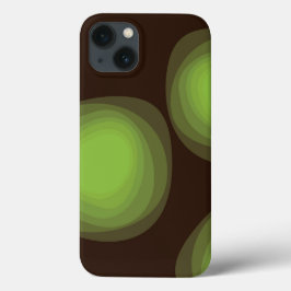 Funda Para iPhone 13 Resumen de flores verdes, frescas, únicas, moderna