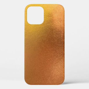 Funda Para iPhone 12 Resumen de fondo de textura de color de oro o Reli