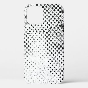 Funda Para iPhone 12 Resumen de fondo vintage en blanco y negro. Monoc