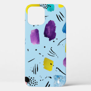 Funda Para iPhone 12 Resumen de formas geométricas de acuarela con esta