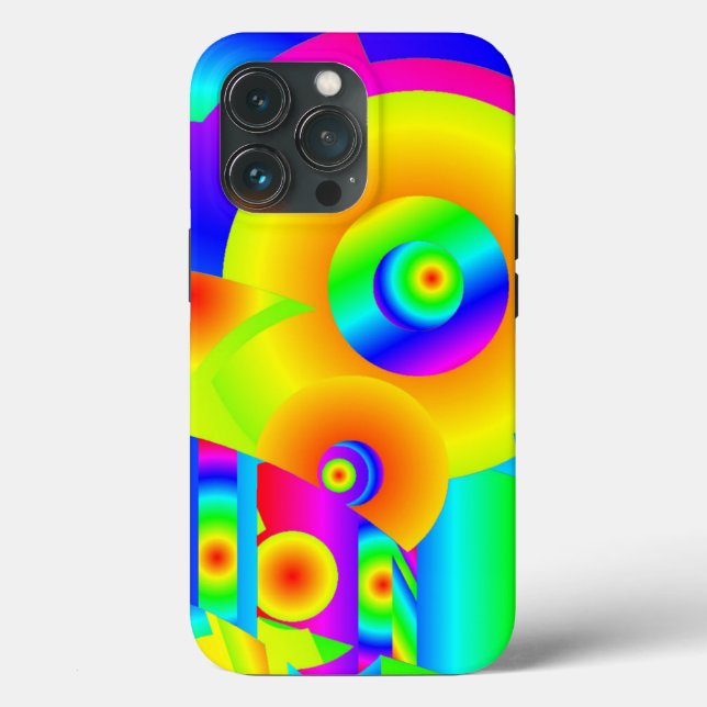 Funda De Case-Mate Para iPhone Resumen de girasoles (Reverso )