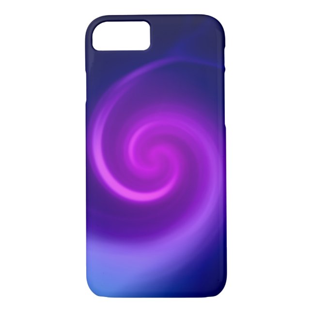 Funda De Case-Mate Para iPhone Resumen de giro morado (Reverso)