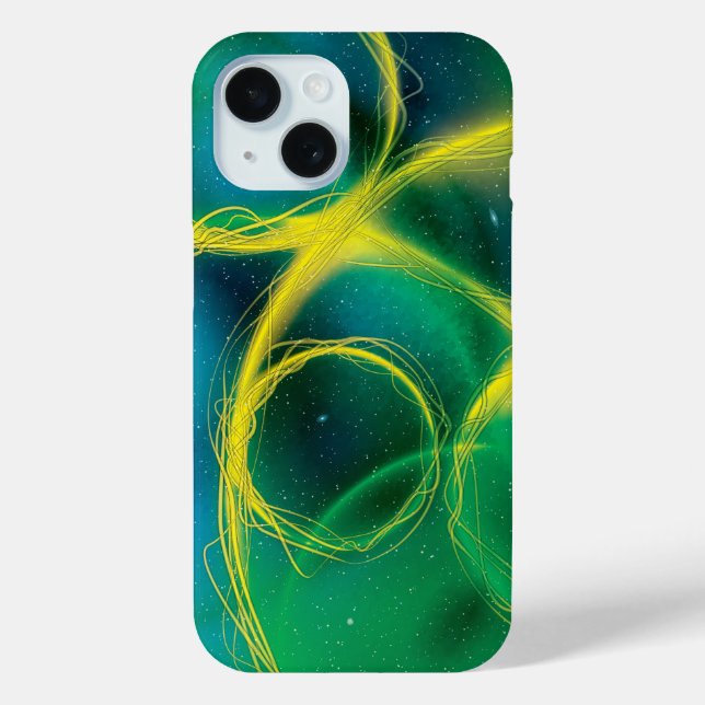 Funda De Case-Mate Para iPhone Resumen de Greenish (Reverso )