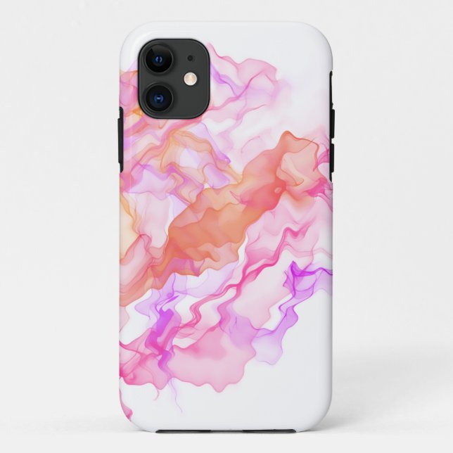 Funda De Case-Mate Para iPhone Resumen de humo fractal (Reverso)