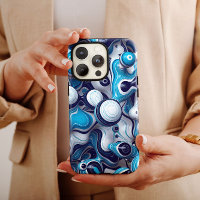 Resumen de la burbuja azul | iPhone 14 Funda-mate