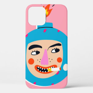 Funda Para iPhone 12 Resumen de la cara de boom