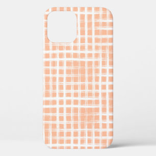 Funda Para iPhone 12 Resumen de la cuadrícula dibujada a mano ilustraci