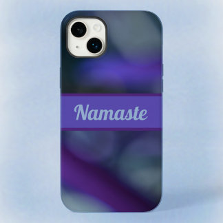 Funda Para iPhone 14 Plus De Case-Mate Resumen de la Moda del Boho azul púrpura con nombr