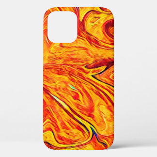 Funda Para iPhone 12 Resumen de la textura de las ondas giratorias. Coc
