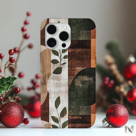 Funda Para iPhone 15 Pro Max Resumen de la Tierra Minimalista - Botánico Orgáni