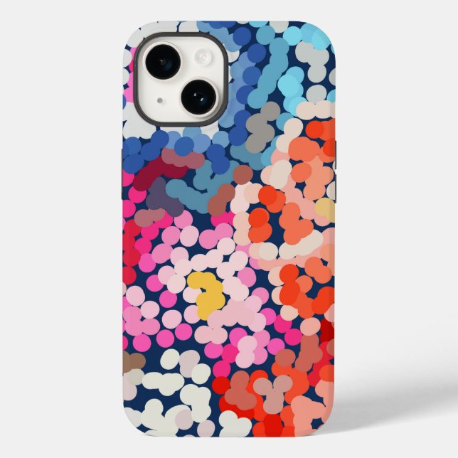 Funda De Case-Mate Para iPhone Resumen de las flores localizadas en Plumeria trop (Reverso )