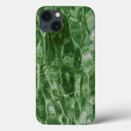 Funda Para iPhone 13 Resumen de las ondas del agua verde