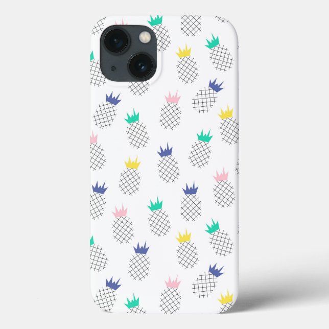 Funda De Case-Mate Para iPhone Resumen de las piñas (Reverso)