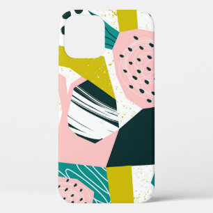 Funda Para iPhone 12 Resumen de las piñas: colorido mosaico sin costura