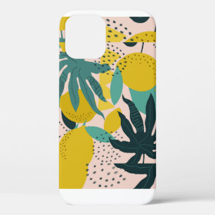 Funda Para iPhone 12 Resumen de limón y hojas