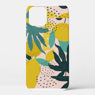 Funda Para iPhone 12 Resumen de limón y hojas