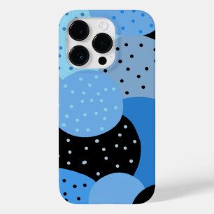 Funda Para iPhone 14 Pro De Case-Mate Resumen de los círculos azules de Dotty