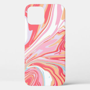 Funda Para iPhone 12 Resumen de mármol líquido o fondo de tendencia epo