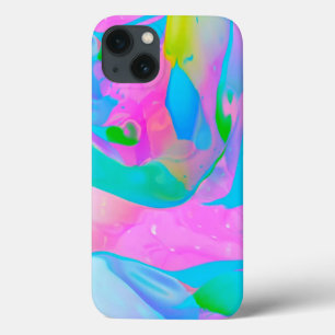 Funda Para iPhone 13 Resumen de Neón Fluido