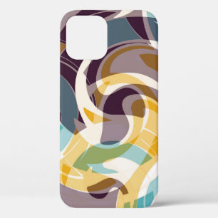 Funda Para iPhone 12 Resumen de objetos geométricos efecto grunge de gr