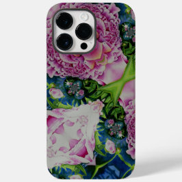 Funda Para iPhone 14 Pro Max De Case-Mate Resumen de peonía acuarela pintura boho retro