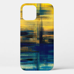Funda Para iPhone 12 Resumen de pintura del paisaje artístico, ilusión 